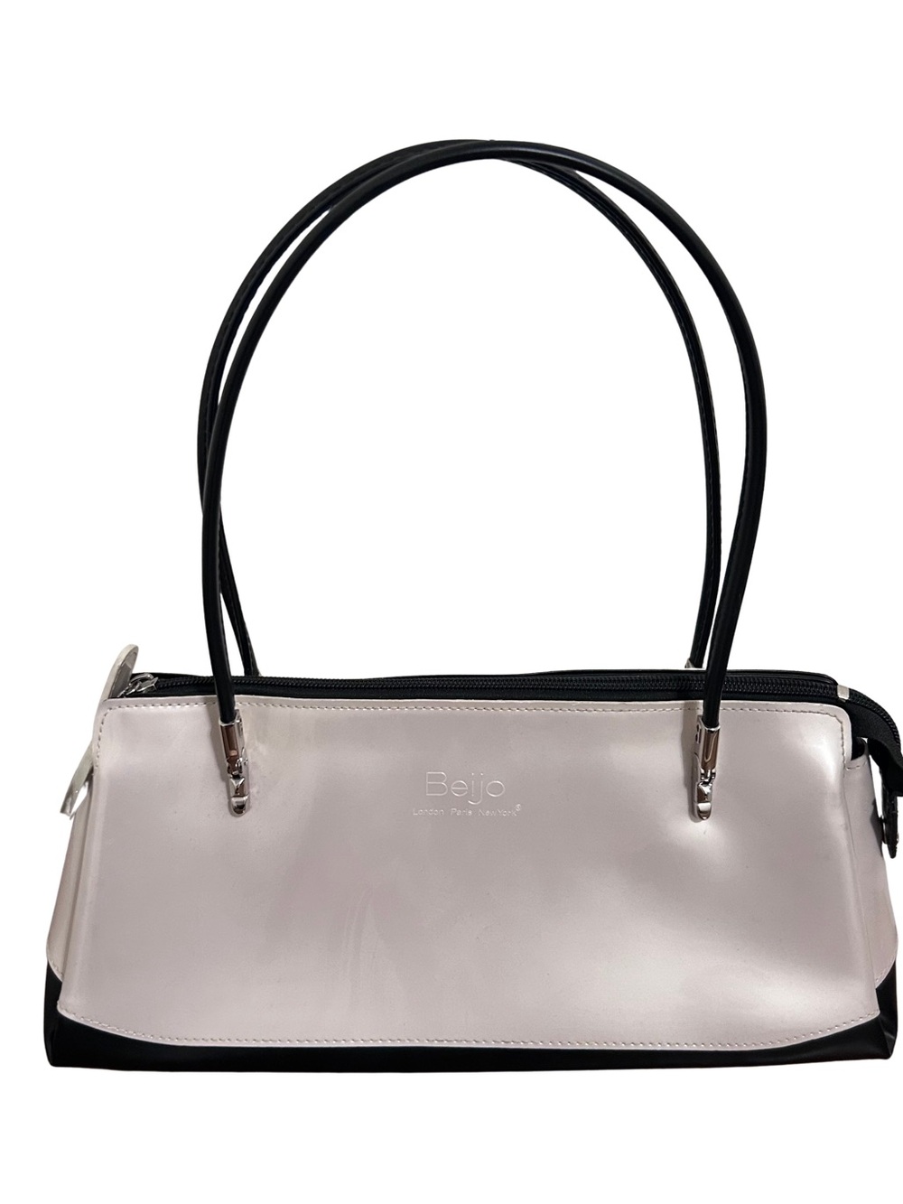 ❤️MAKE OFFER❤️ Beijo Y2K Vintage Black Pearl White Shoulder Bag Purse Handbag